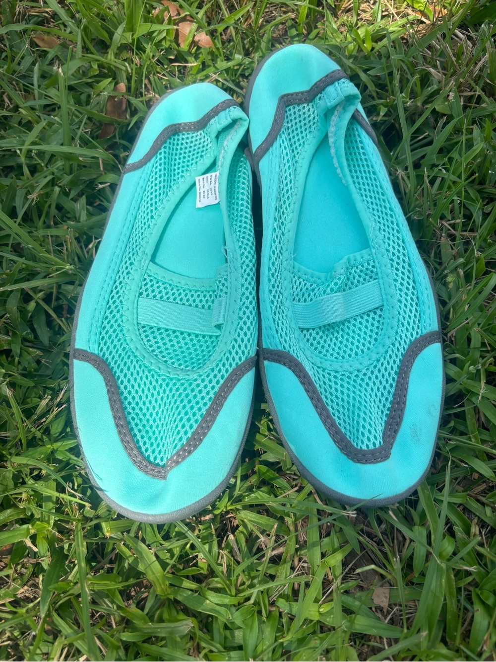 Source Unknown Turquoise Mesh Women’s Swim Moccasins Size 9